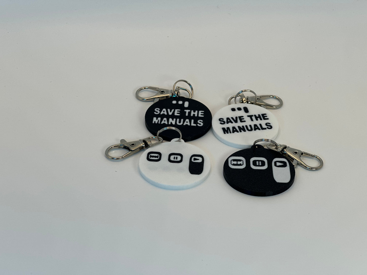 Save The Manuals Keychain
