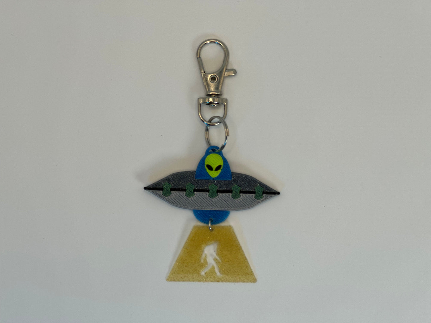 UFO Alien Spaceship Keychain