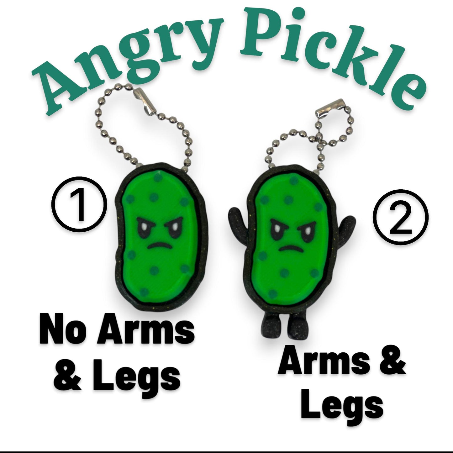 Pickle Clicker Keychain Fidget