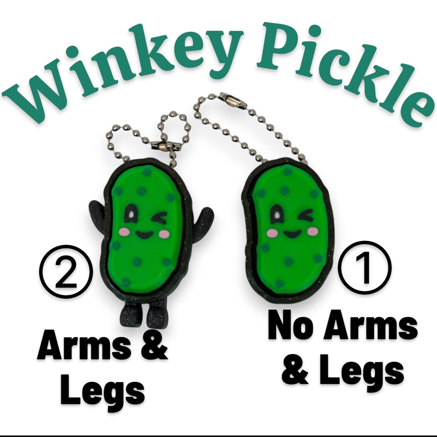 Pickle Clicker Keychain Fidget