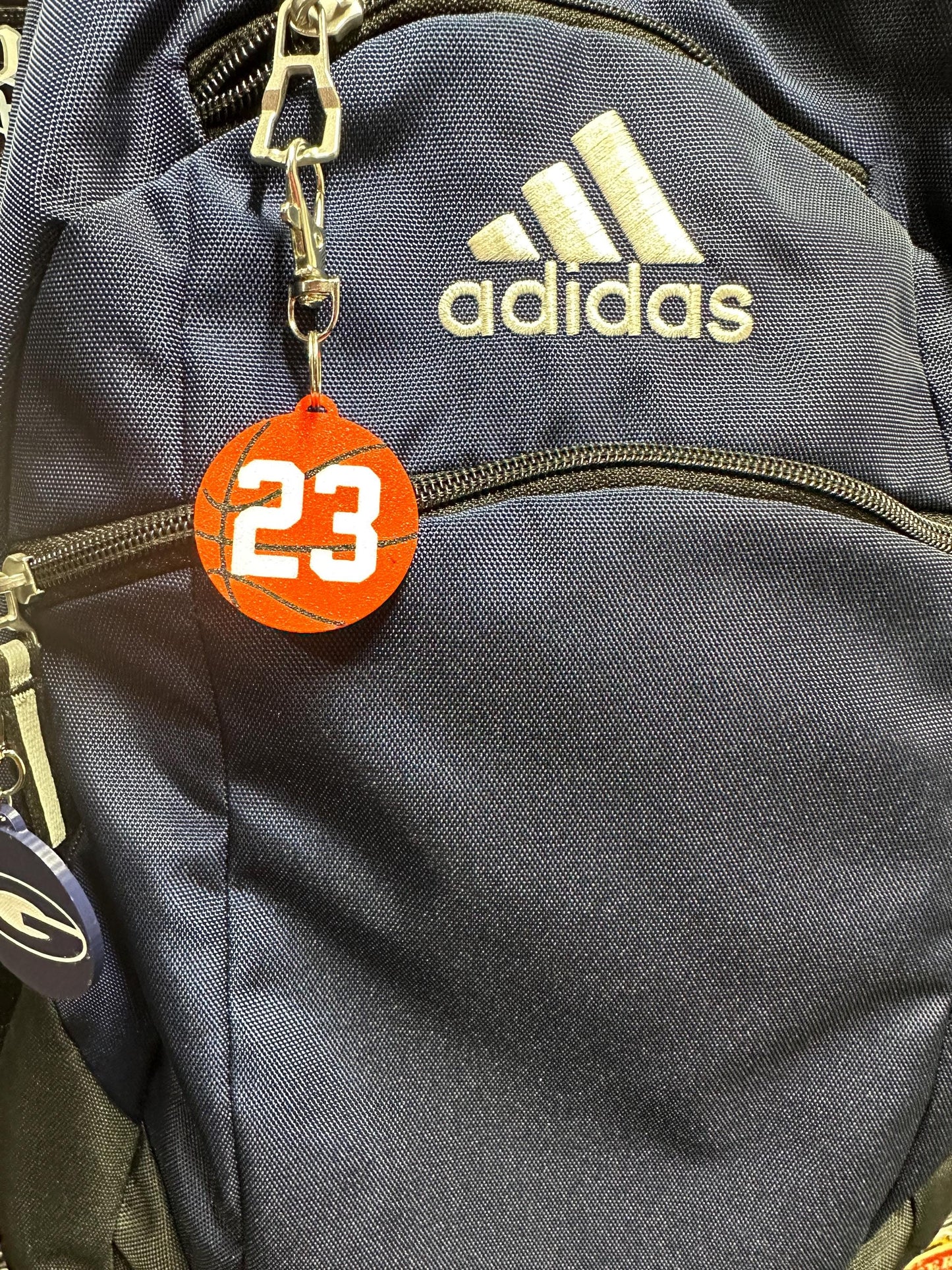 Basketball Keychain Player Number