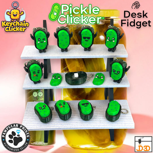 Pickle Clicker Keychain Fidget