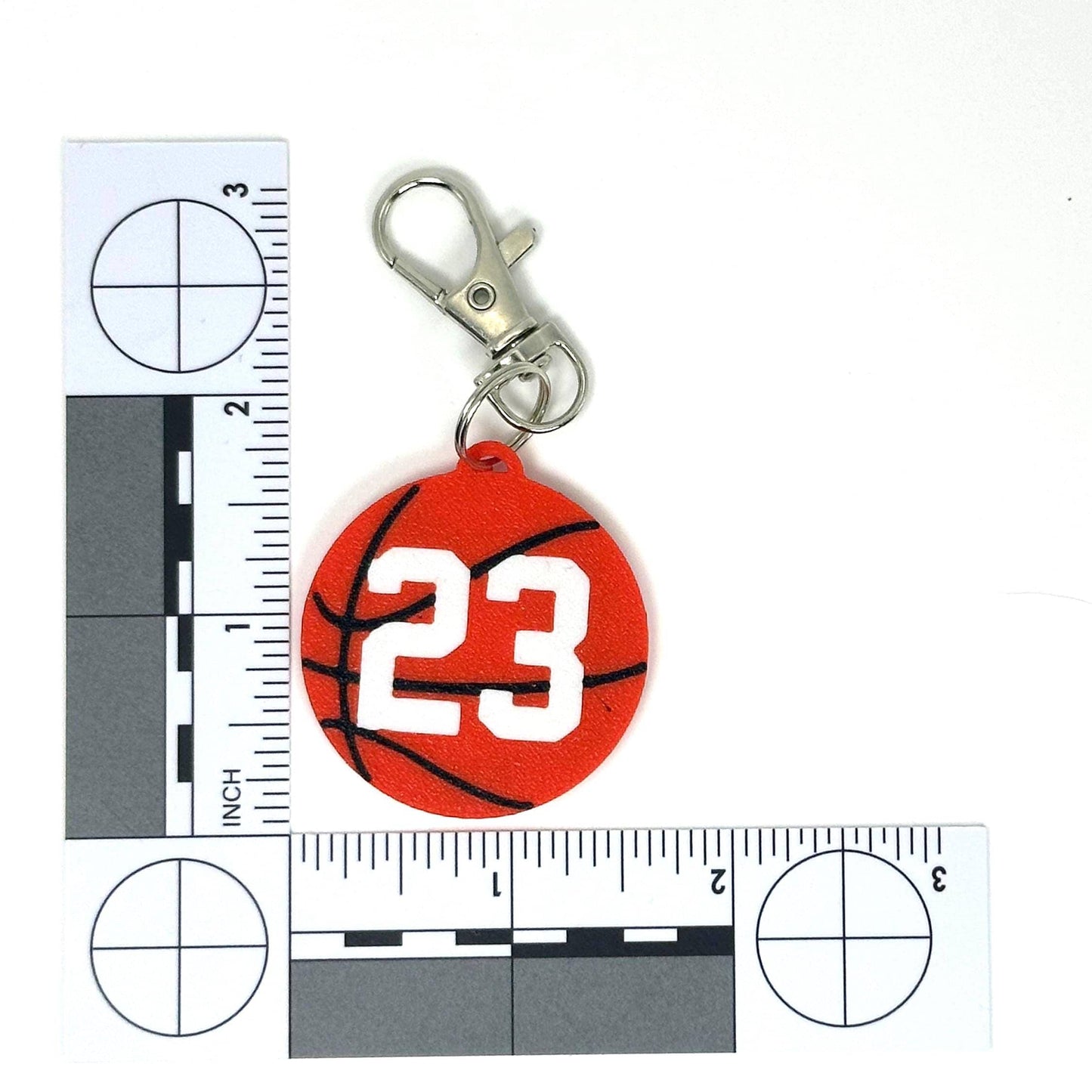 Basketball Keychain Player Number