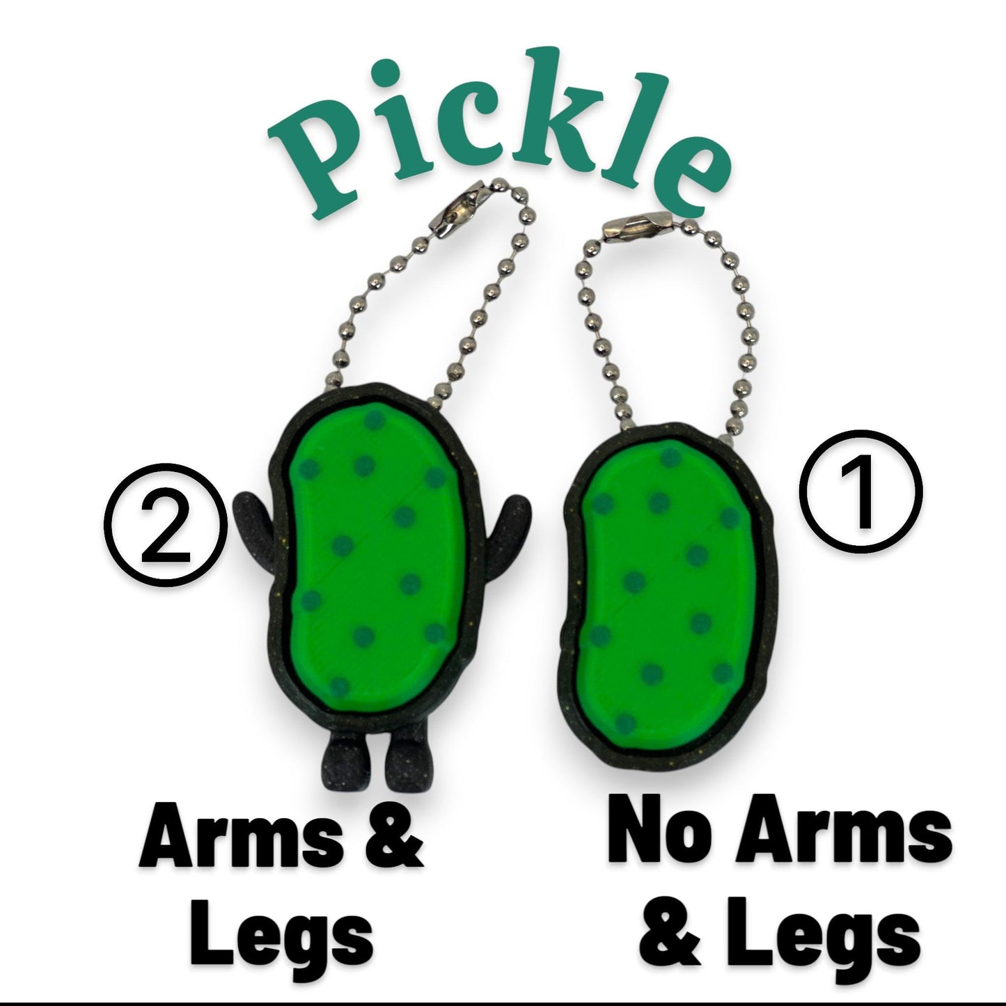 Pickle Clicker Keychain Fidget